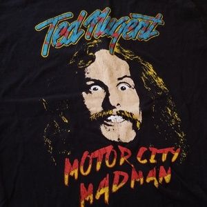 Vintage Ted Nugent Rocker Black Tshirt